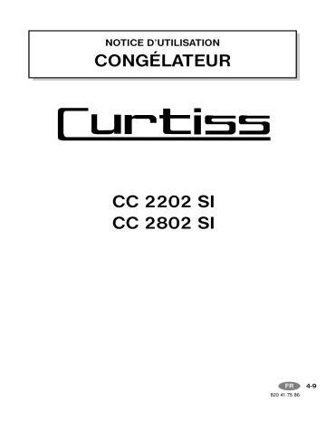 CC2203SI | CC2803SI | CC2202SI | CC2802SI | Curtiss CC3103SI Manuel utilisateur | Fixfr