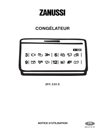 Zanussi ZFC220S Manuel utilisateur | Fixfr