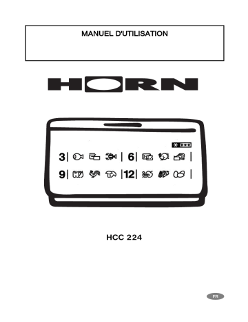 Horn HCC224 Manuel utilisateur | Fixfr