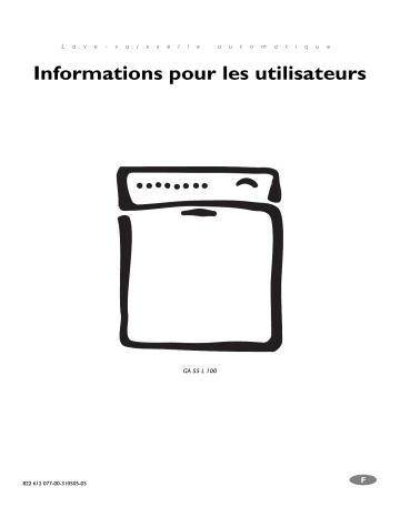 Electrolux GA55L100 Manuel utilisateur | Fixfr