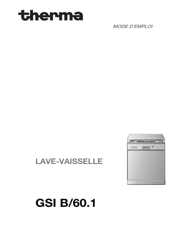 GSI B/60.1-IN | GSI B/60.1-SW      | Therma GSI B/60.1-W Manuel utilisateur | Fixfr