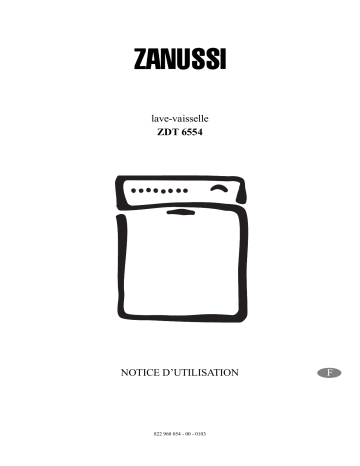 Zanussi ZDT6554 Manuel utilisateur | Fixfr