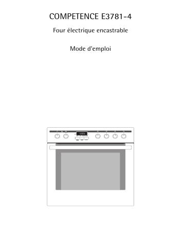 E3781-4-D | E3781-4-M | E3781-4-W | Aeg-Electrolux E3781-4-AL Manuel utilisateur | Fixfr