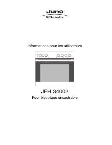 JEH34002AF R05 | JEH34002E  R05 | JEH34002B  R05 | Juno-Electrolux JEH34002W  R05 Manuel utilisateur | Fixfr