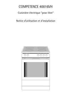 Aeg-Electrolux 40016VH-WN Manuel utilisateur