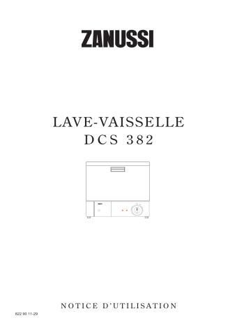 Zanussi-Electrolux DCS382W Manuel utilisateur | Fixfr