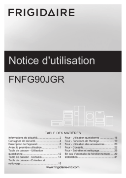 Frigidaire FNFG90JGRS Manuel utilisateur