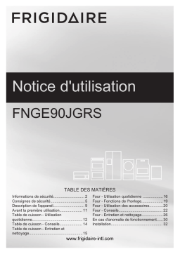 Frigidaire FNGE90JGRS Manuel utilisateur