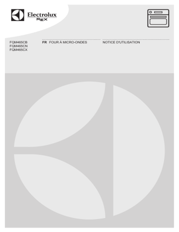 FQM465CXE | FQM465CNE | ELECTROLUX-REX FQM465CBE Manuel utilisateur | Fixfr