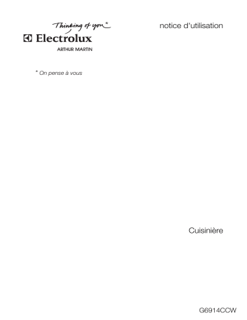 ARTHUR MARTIN ELECTROLUX G6914CCW Manuel utilisateur | Fixfr