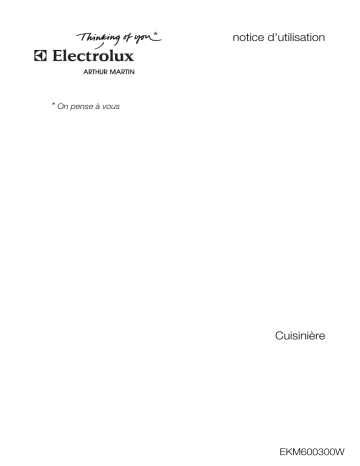 ARTHUR MARTIN ELECTROLUX EKM600300W Manuel utilisateur | Fixfr