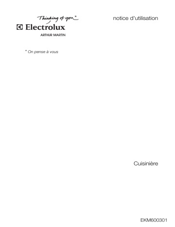 ARTHUR MARTIN ELECTROLUX EKM600301W Manuel utilisateur | Fixfr