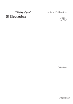 Electrolux EKG601301W Manuel utilisateur