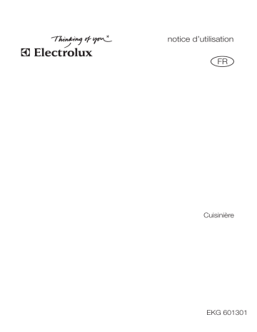Electrolux EKG601301W Manuel utilisateur | Fixfr