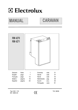 Electrolux RM4270 Manuel utilisateur