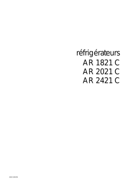 ARTHUR MARTIN ELECTROLUX AR2021C Manuel utilisateur