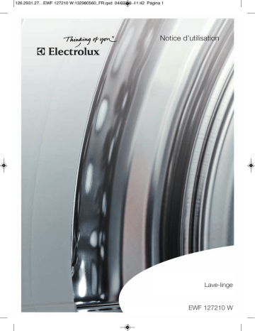 Electrolux EWF127210W Manuel utilisateur | Fixfr