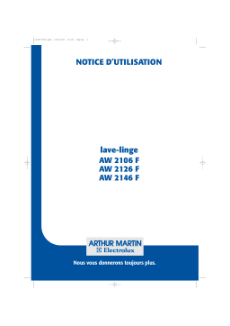 ARTHUR MARTIN ELECTROLUX AW2146F Manuel utilisateur