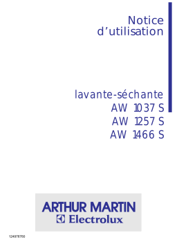 ARTHUR MARTIN ELECTROLUX AW1466S Manuel utilisateur