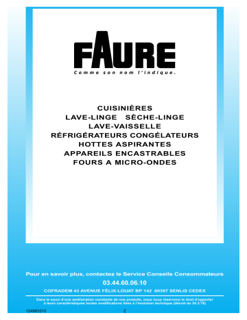 Faure LFD829 Manuel utilisateur | Fixfr