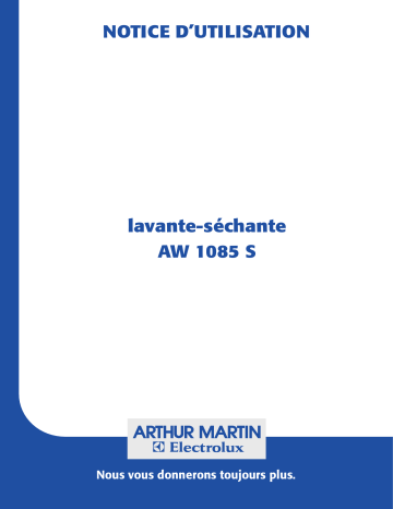ARTHUR MARTIN ELECTROLUX AW1085S Manuel utilisateur | Fixfr