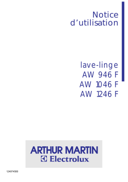 ARTHUR MARTIN ELECTROLUX AW946F Manuel utilisateur