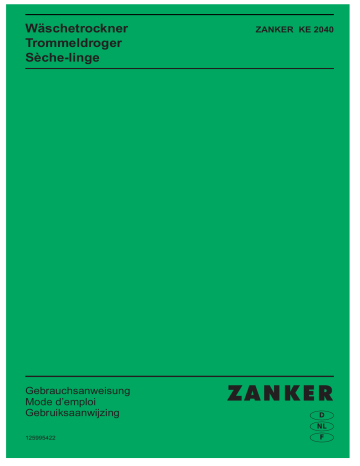 ZANKER KE2040 Manuel utilisateur | Fixfr
