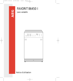 AEG FAVORIT86450IM Manuel utilisateur