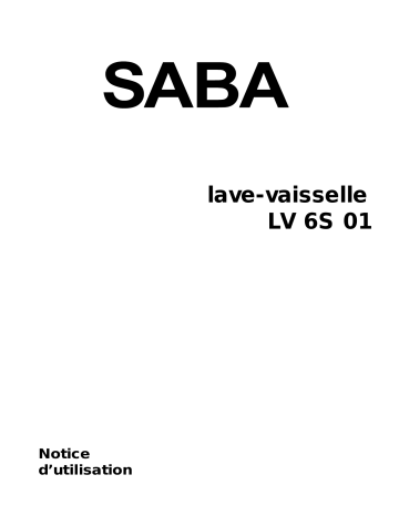 Saba LV6S01 Manuel utilisateur | Fixfr