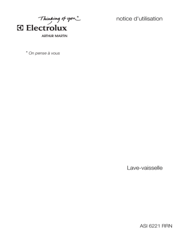 ARTHUR MARTIN ELECTROLUX ASI6221RRN Manuel utilisateur | Fixfr