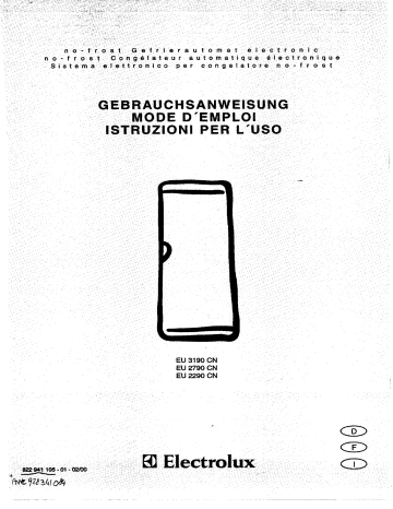 Electrolux EU3190CN Manuel utilisateur | Fixfr