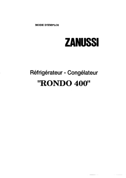 Zanussi ZF4BLU Manuel utilisateur