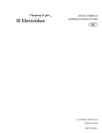 Electrolux EKC60351 Manuel utilisateur | Fixfr