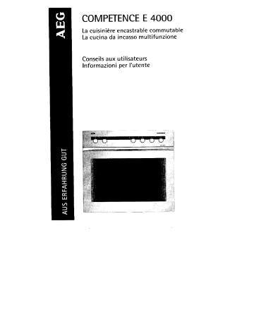 E4000-EW | AEG E4000-B Manuel utilisateur | Fixfr