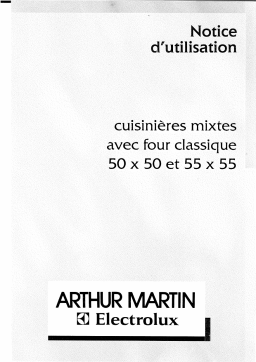 ARTHUR MARTIN ELECTROLUX CE5026W1 Manuel utilisateur