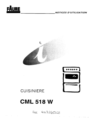 Faure CML518W Manuel utilisateur | Fixfr