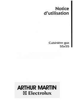 ARTHUR MARTIN ELECTROLUX CG5516W1 Manuel utilisateur