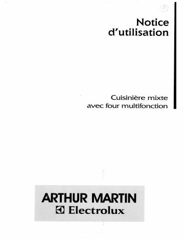 ARTHUR MARTIN ELECTROLUX CM6374-1 Manuel utilisateur | Fixfr