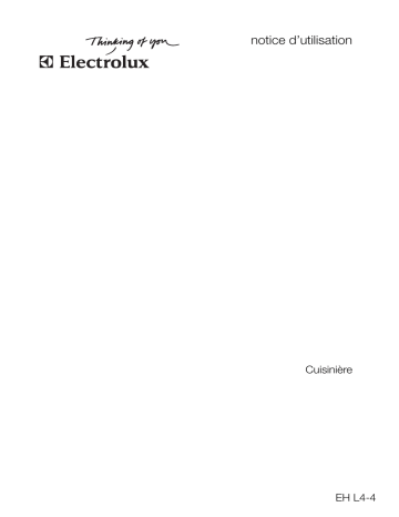 EHL44WE | EHL4-4CN | Electrolux EHL4-4SW Manuel utilisateur | Fixfr