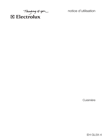 EHGL5X-4WE | EHGL5X-4SP | Electrolux EHGL5X-4CN Manuel utilisateur | Fixfr