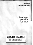 ARTHUR MARTIN ELECTROLUX CL2220E Manuel utilisateur