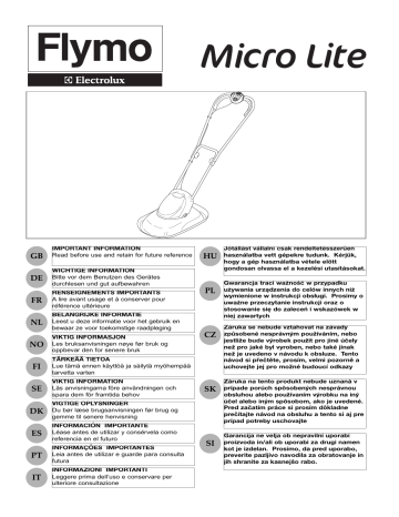 Flymo MICROLITE 28 Manuel utilisateur | Fixfr