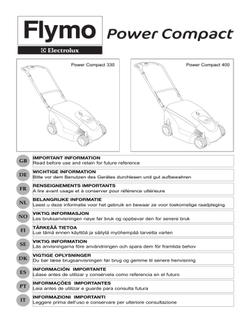 Flymo Power Compact 330 Cabl Manuel utilisateur | Fixfr