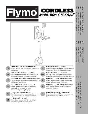 Flymo CT250 PLUS Manuel utilisateur | Fixfr
