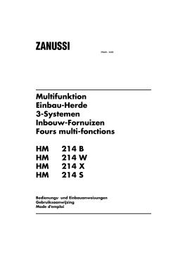 Zanussi HM214W Manuel utilisateur