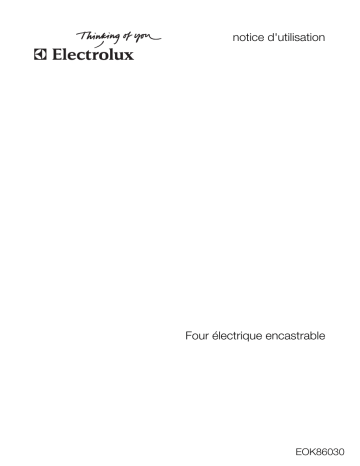 Electrolux EOK86030X Manuel utilisateur | Fixfr