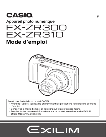Casio EX-ZR310 Manuel utilisateur | Fixfr
