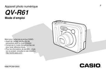 Casio QV-R61 Manuel utilisateur | Fixfr