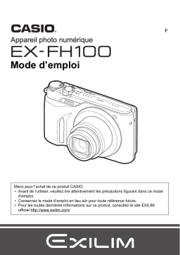 Casio EX-FH100 (Pour les clients américains du nord) Manuel utilisateur