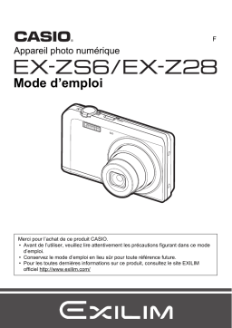 Casio EX-ZS6 Manuel utilisateur